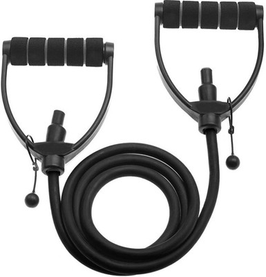 

Faiydashop Fully Adjustable Toning Tube With Non-Slip Foam Grip Handles Resistance Tube(Black)