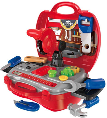 ICE TREE DIY Portable Tool Set Toy with Briefcase, 19 Accessories