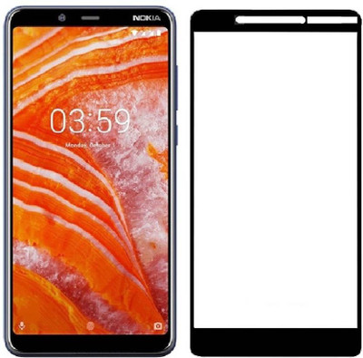 SMARTCASE Edge To Edge Tempered Glass for NOKIA 3.1 PLUS(Pack of 1)