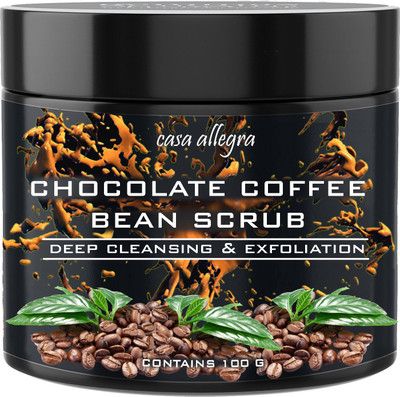 

CASA ALLEGRA CHOCOLATE COFFEE BEAN SCRUB-FOR ANTI AGING & CELLULITE DESTRUCTION-EXFOLIATION AND DEEP CLEANSING-100 GRAMS Scrub(100 g)