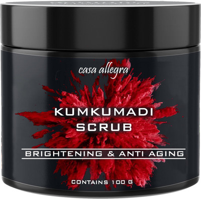 

CASA ALLEGRA Ayurvedic Kumkumadi Brightening Face And Anti Ageing Scrub- SKIN BRIGHTENING & LIGHTENING- Overall Fairness Scrub-100 grams Scrub(100 g)