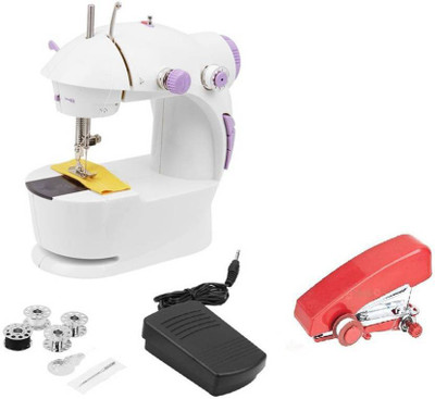 Akhi Stapler Machine Wotel Mini Electric Sewing Machine (Built-In Stitches 45)