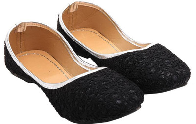 

Ethnic Fabric juti Jutis For Women(Black