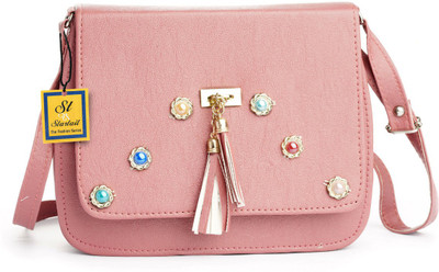 

Startail Women Evening/Party Pink Rexine Sling Bag
