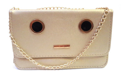 

CrazyHut Women Evening/Party, Casual, Formal Gold PU Sling Bag