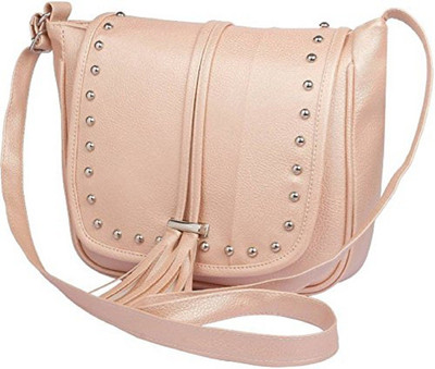

Sameerr Collection Women Casual Beige PU Sling Bag