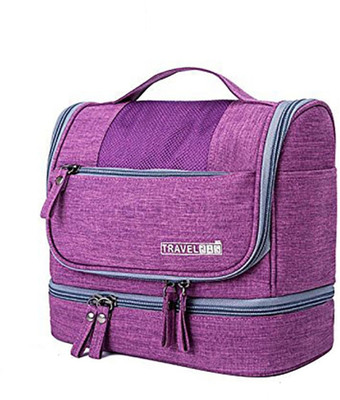 

House Of Sensation Makeup Cosmetic Bag Waterproof Organizer for Men and Women Small Travel Bag(Purple)