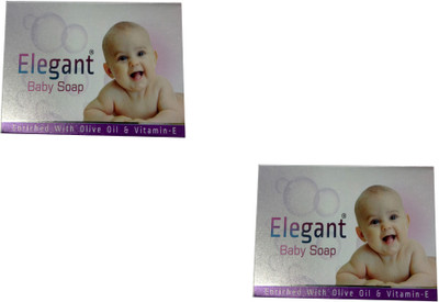 

Elegant BABY SOAP PACK OF 2*75 GM (ENRICHED WITH OLIVE OIL & VITAMIN-E)(150 g, Pack of 2)