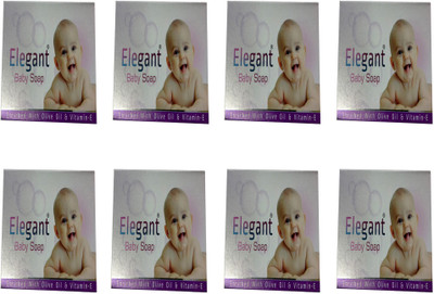 

Elegant BABY SOAP PACK OF 8*75 GM (ENRICHED WITH OLIVE OIL & VITAMIN-E)(600 g, Pack of 8)