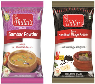 

Thillai's Sambar Powder(50g)+ Easy Rasam(50g)(2 x 50 g)