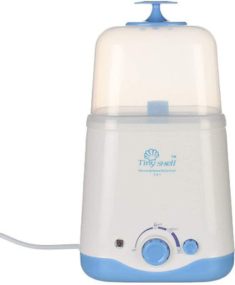 

Tiny Shell Kids Electric Steam Baby Bottle Sterlizer White - 2 Slots (White/Blue) - 2 Slots(Blue and White)