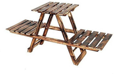 ONLINECRAFTS wooden stool Stool(Brown, Pre-assembled)