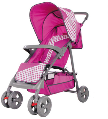 

Blubud Compact Folding Stroller Pram for Baby with Canopy (Pink) Stroller(2, Pink)