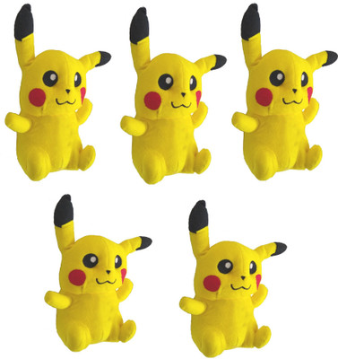

ReneReit Collection, Character Plus Stuffed Soft Toys Gift, Pokemon Pikachu Yellow (Set of 5) - 25 cm(Yellow)