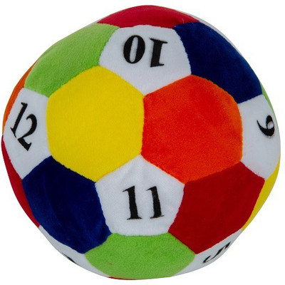 

Unicorn Kids Plush Non-Toxic Sports Ball with Ring Bell - 17 cm(Multicolor)