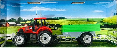 

Hum Enterprise Farmer Toy Tractor Set Of 3 Pcs Beautifully Designed For Kids(Multicolor)