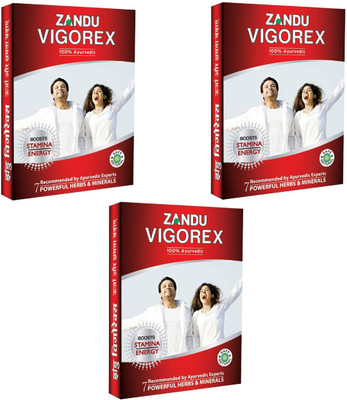 

Zandu Vigorex Ayurvedic Daily Energizer- 10 capsules (pack of 3)(30 No)
