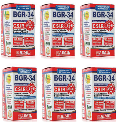 

Aimil Carbohydrate Metaboliser BGR - 34 Tablets(100 No)
