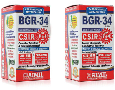 

Aimil Carbohydrate Metaboliser BGR - 34 Tablets(200 No)