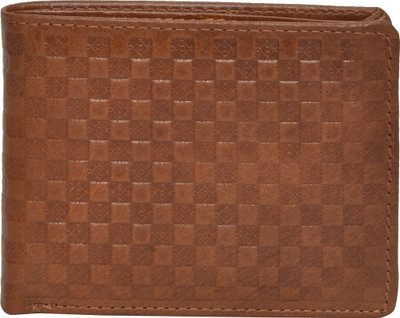 

Peseta Men Tan Genuine Leather Wallet(3 Card Slots)
