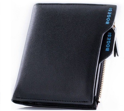 

Bogesi Men Casual Black Artificial Leather Wallet(7 Card Slots)