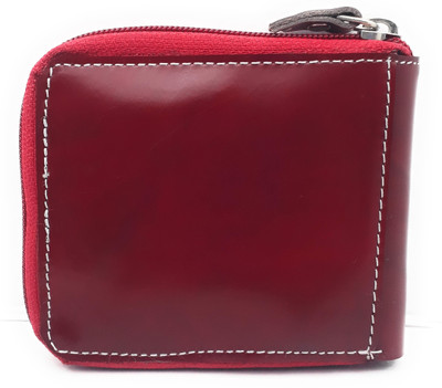 

SFN Boys Casual Red Genuine Leather Wallet(5 Card Slots)