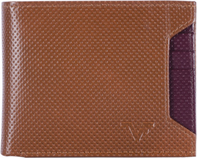 

Vener Fabica Men Tan Genuine Leather Wallet(8 Card Slots)