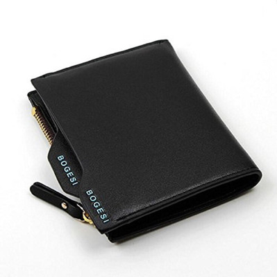 

Bogesi Men Casual Black Artificial Leather Wallet(5 Card Slots)