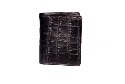 

SAM Men Black Genuine Leather Wallet(8 Card Slots)