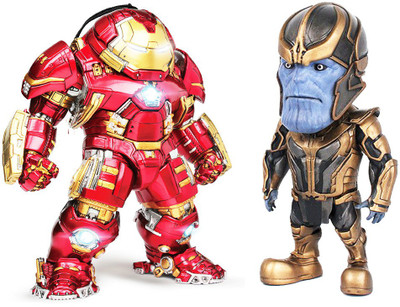 

imodish Avengers Infinity War Kids Nation Set Of 2 Pcs. Iron Man Hulk Buster And Thanos 10 Cms. Action Figure(Multicolor)