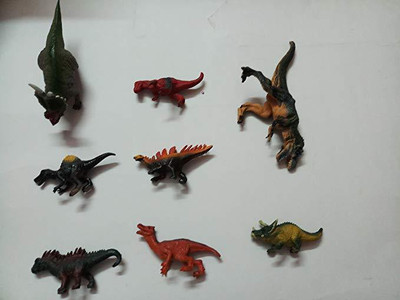

jojoss Dino World Jungle Animals Plastic Multicolour 8 Set Toys for Kids(Multicolor)