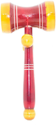 

Simple Days Woooden Toy Dum - Dum Damaru Ball Rattle Rattle(Multicolor)