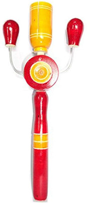 

Simple Days Wooden Toy Tic - TOC Bell Rattle Rattle(Multicolor)