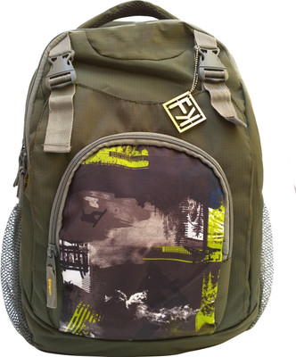 

Fashion Knockout Front Print pocket 5 L Laptop Backpack(Green)