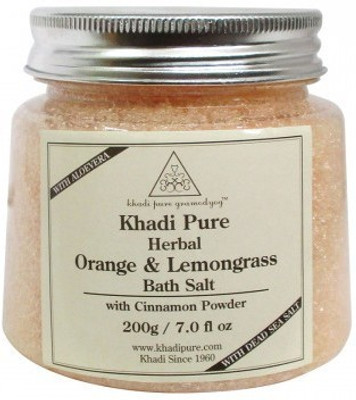 

Khadi Pure ORANGE & LEMONGRASS BATH SALT WITH CINNAMON POWDER(200 g)