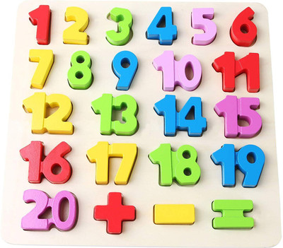 

Skywalk Premium Wooden Numbers Puzzle Board Toy, Educational and Learning Toy -(1-20),Wooden Learning Educational Board for Kids Board Game