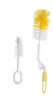 

deziine Bottle Cleaning Brush Set - Bottle Cleaner for Washing Beer Wine Decanter Narrow Neck Bottles, Sports Water Bottles, Tea(Yellow)
