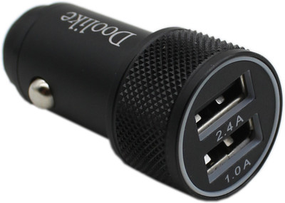 

Doolike 2.4 Amp Turbo Car Charger(Black)