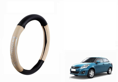 CARIZO Steering Cover For Maruti Swift Dzire(Black, Beige, Leatherite)