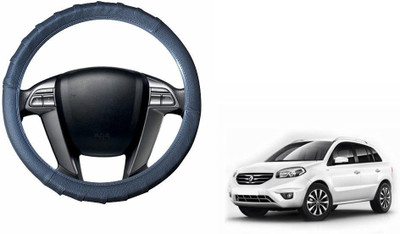 CARIZO Steering Cover For Renault Koleos(Dark Grey, Leatherite)