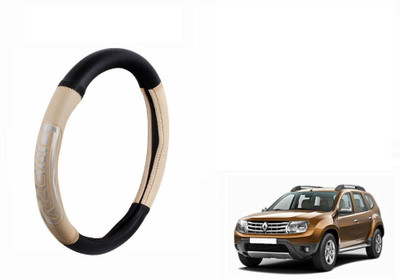 CARIZO Steering Cover For Renault Duster(Black, Beige, Leatherite)