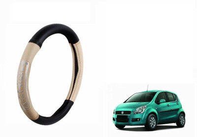 CARIZO Steering Cover For Maruti Ritz(Black, Beige, Leatherite)