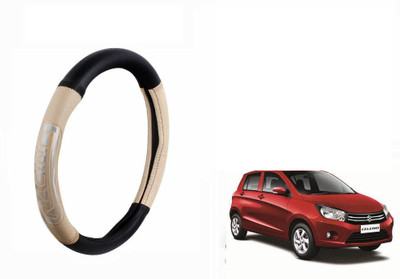 CARIZO Steering Cover For Maruti Celerio(Black, Beige, Leatherite)