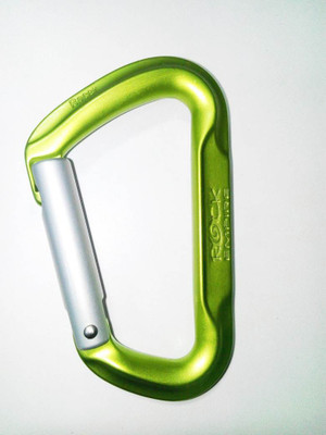 

Rock Empire Racer Straight Plain Carabiner Locking Carabiner(Green)