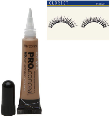 

glorist Eyelash & L.A. Girl pro Concealer 3 X Gc983 Fawn Hd. High Definition Liquid Concealer(Set of 2)