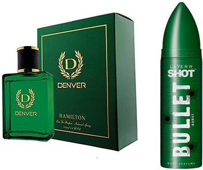 

Denver Hamilton Perfume 100ml 1pc., Burst Deo 1pc.(Set of 2)