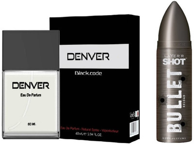 

Denver Black Code Perfume 60ml 1pc., Reload Deo 1pc.(Set of 2)