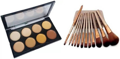 

RHV KISS 9727-B- Concealer and Naked 3 High Quality Make Up Brush(Set of 2)