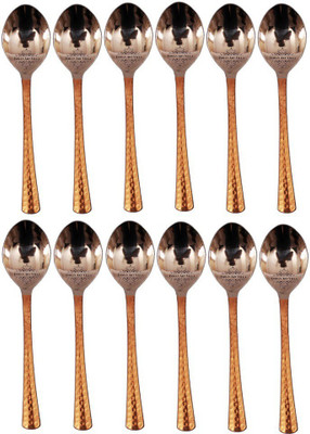 

IndianArtVilla Set of 12 Spoons Steel, Copper Cutlery Set(Pack of 12)