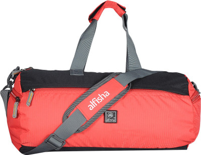 

ALFISHA (Expandable) Lightweight Waterproof 26 Ltrs Red Duffel Gym Bag Backpack with Zip Closure Gym Bag(Red)